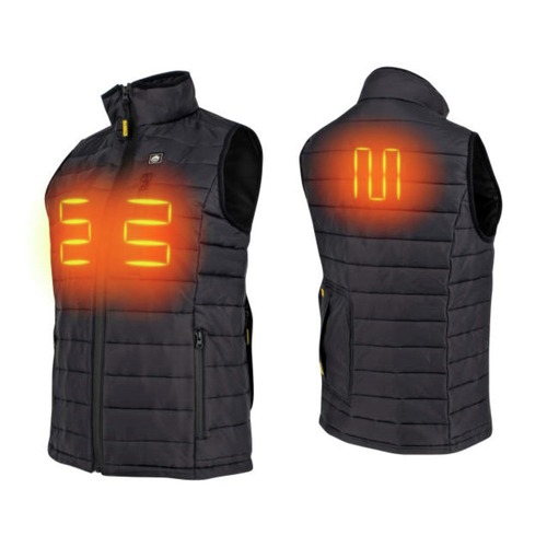 Heated Vests | Dewalt DCHV094D1-XS Women's Lightweight Puffer Heated Vest Kit - Extra-Small, Black image number 0