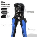 Cable and Wire Cutters | Klein Tools 11061 Heavy Duty Self-Adjusting Wire Stripper and Cutter image number 12