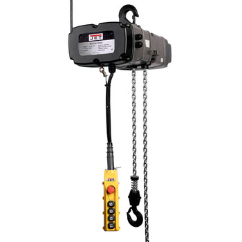 ELECTRIC CHAIN HOISTS | JET 460V 16.8 Amp TS Series 2 Speed 3 Ton 15 ft. Lift 3-Phase Electric Chain Hoist - JT9-144011