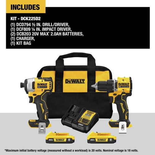 Dewalt Brushless Compact Lithium-Ion 1/2 Cordless Drill Driver