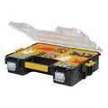 Cases and Bags | Dewalt DWST14825 14 in. x 17-1/2 in. x 4-1/2 in. Deep Pro Organizer with Metal Latch - Yellow/Clear/Black image number 3