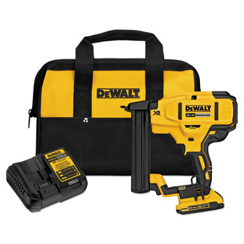 CROWN STAPLERS | Dewalt 20V MAX Cordless Lithium-Ion 18 Gauge Narrow Crown Stapler Kit - DCN681D1