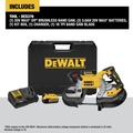 Band Saws | Dewalt DCS376P2 20V MAX 5 in. Dual Switch Band Saw Kit (5 Ah) image number 1