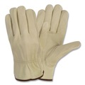Work Gloves | MCR Safety 3215M Economy Leather Driver Gloves - Medium, Beige (1-Pair) image number 1
