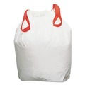  | Draw 'n Tie 1518605 13 Gallon 0.9 Mil 24.5 in. x 27.38 in. Heavy-Duty Trash Bags - White (200/Box) image number 1