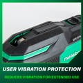Multi Tools | Metabo HPT CV18DAQ4M 18V MultiVolt Brushless Low Vibration Lithium-Ion Cordless Oscillating Multi-Tool With Starlock (Tool Only) image number 4