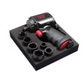 Air Impact Wrenches | m7 Mighty Seven NC-4611Q-BS 1/2 in. Drive Mini Air Impact Wrench with 6-Piece SAE Socket Set image number 0