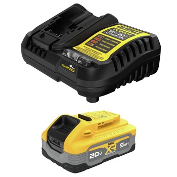 Dewalt DCBP520C 20V MAX XR POWERSTACK 5 Ah Lithium-Ion Battery and Charger Kit