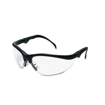 MCR Safety Klondike Plus Safety Glasses - Black Frame/Clear Lens - KD310
