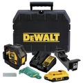 Measuring Tools | Dewalt DCLE34021D1 20V MAX Cordless Green Cross Line Laser Kit (2 Ah) image number 0