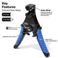 Cable and Wire Cutters | Klein Tools 11063W Katapult Wire Stripper and Cutter for Solid and Stranded Wire image number 1