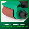 Belt Sanders | Metabo HPT SB3608DAQ4M 36V MultiVolt Brushless Lithium-Ion 3 in. x 21 in. Cordless Belt Sander (Tool Only) image number 9
