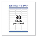 July Member-Exclusive Offer Save 10% off on One Item | Avery 08460 1 in. x 2.63 in. Easy Peel Address Labels with Sure Feed Technology for Inkjet Printers - White (30/Sheet, 100 Sheets/Box) image number 1