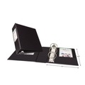  | Avery 27554 8.5 in. x 5.5 in. 2 in. Capacity 3 Rings Mini Size Durable Non-View Binder with Round Rings - Black image number 5
