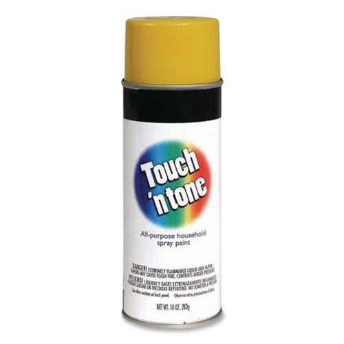 Paint | Rust-Oleum 55272830 Touch'n Tone 10 oz. Aerosol Can Spray Paint - Gloss Yellow (6/Carton) image number 0