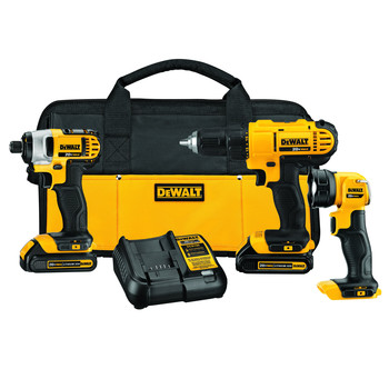 COMBO KITS | Dewalt 3-Tool Combo Kit - 20V MAX Cordless with (2) 1.3Ah Batteries - DCK340C2