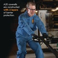 July Member-Exclusive Offer Save 10% off on One Item | Ansell KCC 58516 A20 Breathable Particle Protection Coveralls - 3X-Large/Blue (20/Carton) image number 4