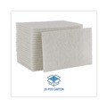 | Boardwalk 98BWK LD 6 in. x 9 in. Light Duty Scour Pad - White (20/Carton) image number 5