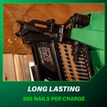 Framing Nailers | Metabo HPT NR1890DRAM 18V Lithium-Ion 21 Degree Cordless Plastic Strip Framing Nailer Kit (4 Ah) image number 6