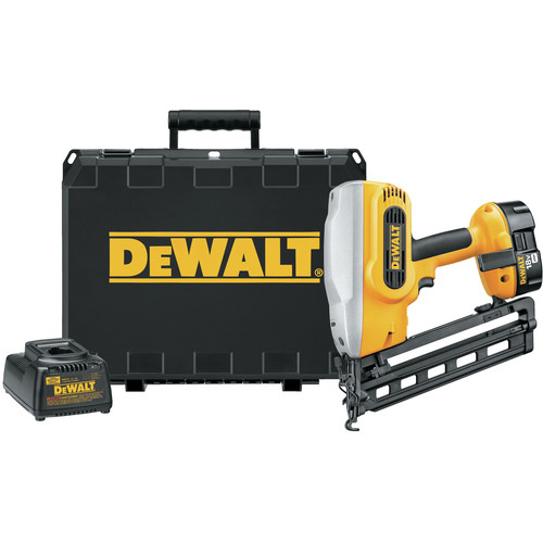 Finish Nailers | Dewalt DC618K 18V XRP Cordless 16-Gauge 1-1/4 in. - 2-1/2 in. Angled Finish Nailer Kit image number 0