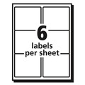 July Member-Exclusive Offer Save 10% off on One Item | Avery 05664 3.33 in. x 4 in. Matte Clear Easy Peel Mailing Labels with Sure Feed Technology for Laser Printers - Clear (6/Sheet, 50 Sheets/Box) image number 4