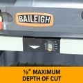 Wood Planers | Baileigh Industrial BA9-1020164 IP-1306 15 Amp 2 HP 10000 RPM Spiral Cutterhead with 26 Carbide Inserts 6 in. Max Height Expandable Table Dual Dust Ports 13 in. Benchtop Planer image number 4