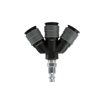 PRODUCTS | Freeman 3-Way Composite 1/4 in. Air Manifold with Universal Quick Connect Couplers - PPF3WAMU