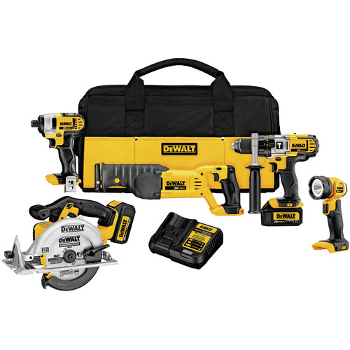 Combo Kits | Dewalt DCK592L2 20V MAX Premium 5-Tool Combo Kit image number 0