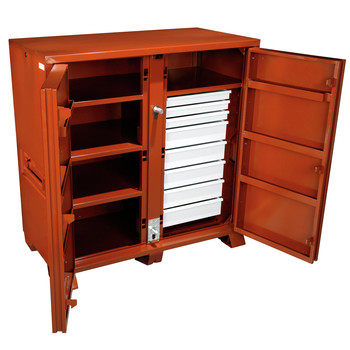 ON SITE CHESTS | JOBOX Extra Heavy-Duty Steel 2-Dr. Drawer Cabinet - 1-679990