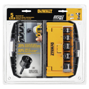 Dewalt D1800IR5 5-Piece Impact Ready Hole Saw Set Dewalt D1800IR5 5-Piece Impact Ready Hole Saw Set