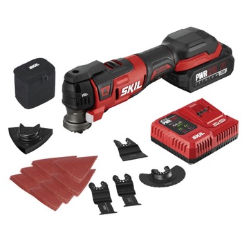 OSCILLATING TOOLS | Skil 20V PWRCORE 20 Brushless Lithium-Ion Cordless Oscillating Multi-Tool Kit (2 Ah) - OS5937-10