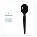  | Boardwalk BWKSOUPHWPSBLA Heavyweight Polystyrene Soup Spoons - Black (1000/Carton) image number 3