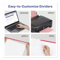 July Member-Exclusive Offer Save 10% off on One Item | Avery 11450 11 in. x 8.5 in. 8-Tab Clear Label Plastic Dividers with Printable Label Strip - Frosted Clear Tabs (1-Set) image number 6