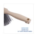  | Boardwalk BWK5408 4.5 in. Brush 3.5 in. Tan Plastic Handle Polypropylene Counter Brush - Gray image number 2