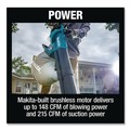 Chipper Shredders | Makita XBU07Z 18V LXT Brushless Lithium-Ion 6.6 Gallon Cordless Blower/Vacuum/Mulcher (Tool Only) image number 8
