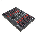 Screwdrivers | Wiha Tools 53180 10-Piece SoftFinish XHeavy Duty Cushion Grip Screwdriver Tray Set image number 2