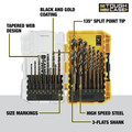 Bits and Bit Sets | Dewalt DWA1181 21-Piece Black and Gold Coated Drill Bit Set image number 3