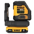 Measuring Tools | Dewalt DCLE34021D1 20V MAX Cordless Green Cross Line Laser Kit (2 Ah) image number 0