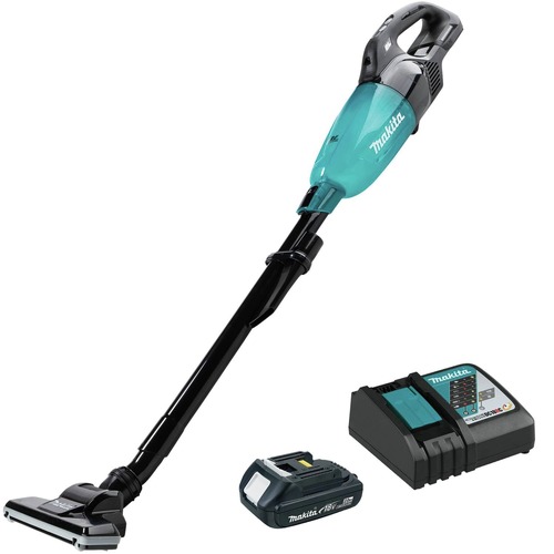 Clearance Center | Makita XLC09R1B 18V LXT Brushless Lithium-ion Compact Cordless 4 Speed Vacuum Kit with Push Button (2 Ah) image number 0
