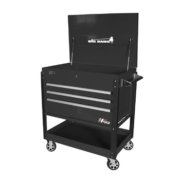 UTILITY CARTS | Homak BIG DAWG 43 in. 3-Drawer Service Cart - Black - BK06043030
