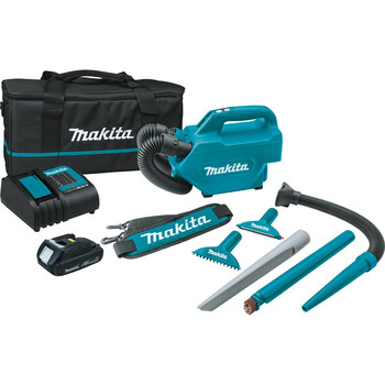 HANDHELD VACUUMS | Makita 18V LXT Compact Lithium-Ion Cordless Handheld Canister Vacuum Kit (1.5 Ah) - XLC07SY1