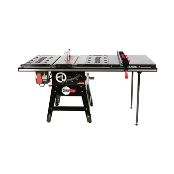 PRODUCTS | SawStop (1-Kit) 1.75 HP Contractor Saw with 36 in. T-Glide Advance Fence, Rails and Extension Table - CNS175-ATGP36