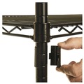 July Member-Exclusive Offer Save 10% off on One Item | Alera ALESW504824BL 48 in. x 24 in. x 72 in. NSF Certified Industrial Four-Shelf Wire Shelving Kit - Black image number 3