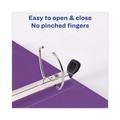 July Member-Exclusive Offer Save 10% off on One Item | Avery 79774 3 One Touch EZD Rings 1.5 in. Capacity 11 in. x 8.5 in. Heavy-Duty View Binder with DuraHinge - Purple image number 4