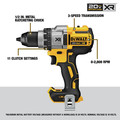Drill Drivers | Dewalt DCD991B 20V MAX XR Lithium-Ion Brushless 3-Speed 1/2 in. Cordless Drill Driver (Tool Only) image number 3