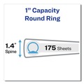 July Member-Exclusive Offer Save 10% off on One Item | Avery 06400 3 Round Rings 1 in. Capacity 14 in. x 8.5 in. Legal Durable Non-View Binder - Black image number 2