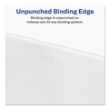 July Member-Exclusive Offer Save 10% off on One Item | Avery 01370 11 in. x 8.5 in. 26-Tab Exhibit A to Exhibit Z Avery Style Preprinted Legal Exhibit Side Tab Index Dividers - White (1-Set) image number 2
