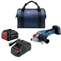 Angle Grinders | Bosch GWX18V-13PB14 18V PROFACTOR Lithium-Ion Spitfire X-LOCK 5 in. - 6 in. Angle Grinder Kit with Paddle Switch (8 Ah) image number 0