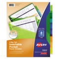 July Member-Exclusive Offer Save 10% off on One Item | Avery 11903 Big Tab 11.13 in. x 9.25 in. 8-Tab Insertable Plastic 1-Pocket Dividers - Assorted (1-Set) image number 9