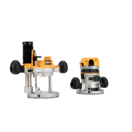 Dewalt 1 3 4 HP Fixed Base and Plunge Router Combo Kit DW616PK